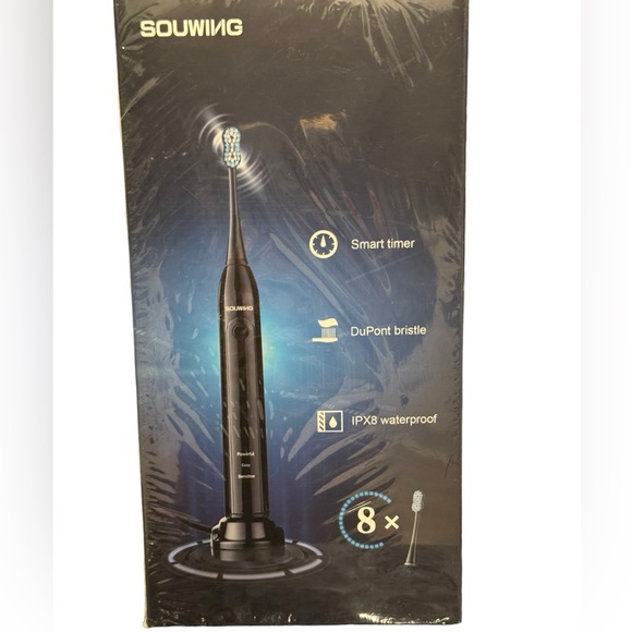 Souwing Electric Toothbrush with Smart Timer Dupont Bristle Waterproof NEW - Picture 2 of 12